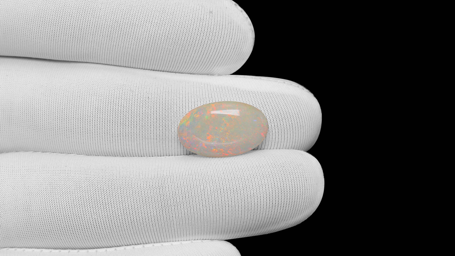 Natural Australian White Fire Opal 4.78 Carats