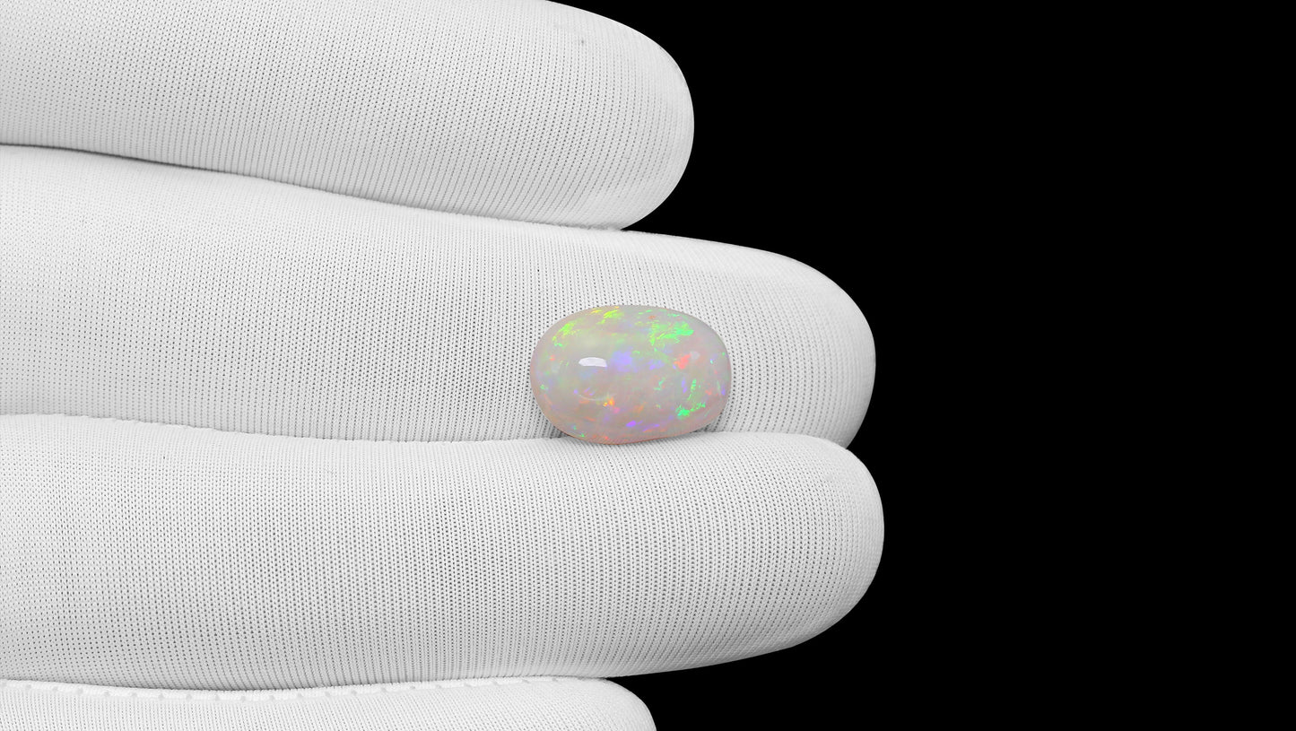 Natural Australian White Fire Opal 4.99 Carats