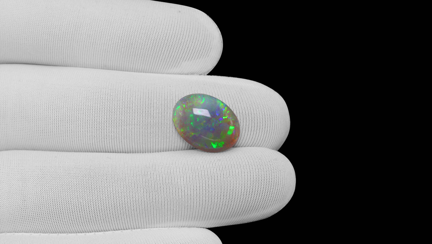 Natural Australian White Fire Opal 4.56 Carats