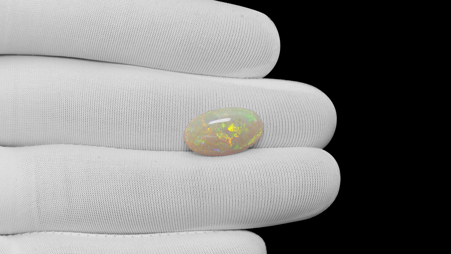 Natural Australian White Fire Opal 5.35 Carats