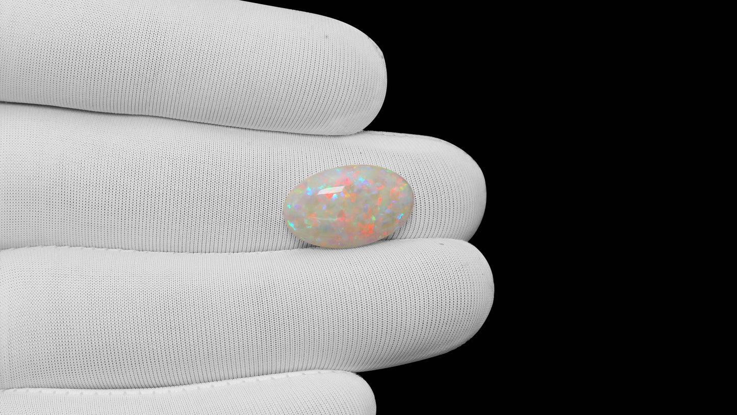 Natural Australian White Fire Opal 5.29 Carats