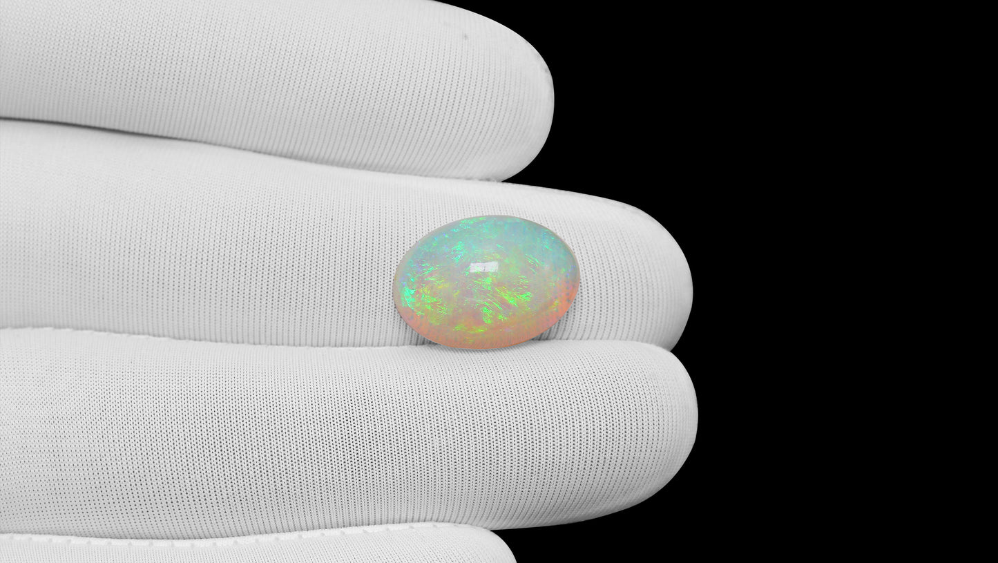 Natural Australian White Fire Opal 8.89 Carats