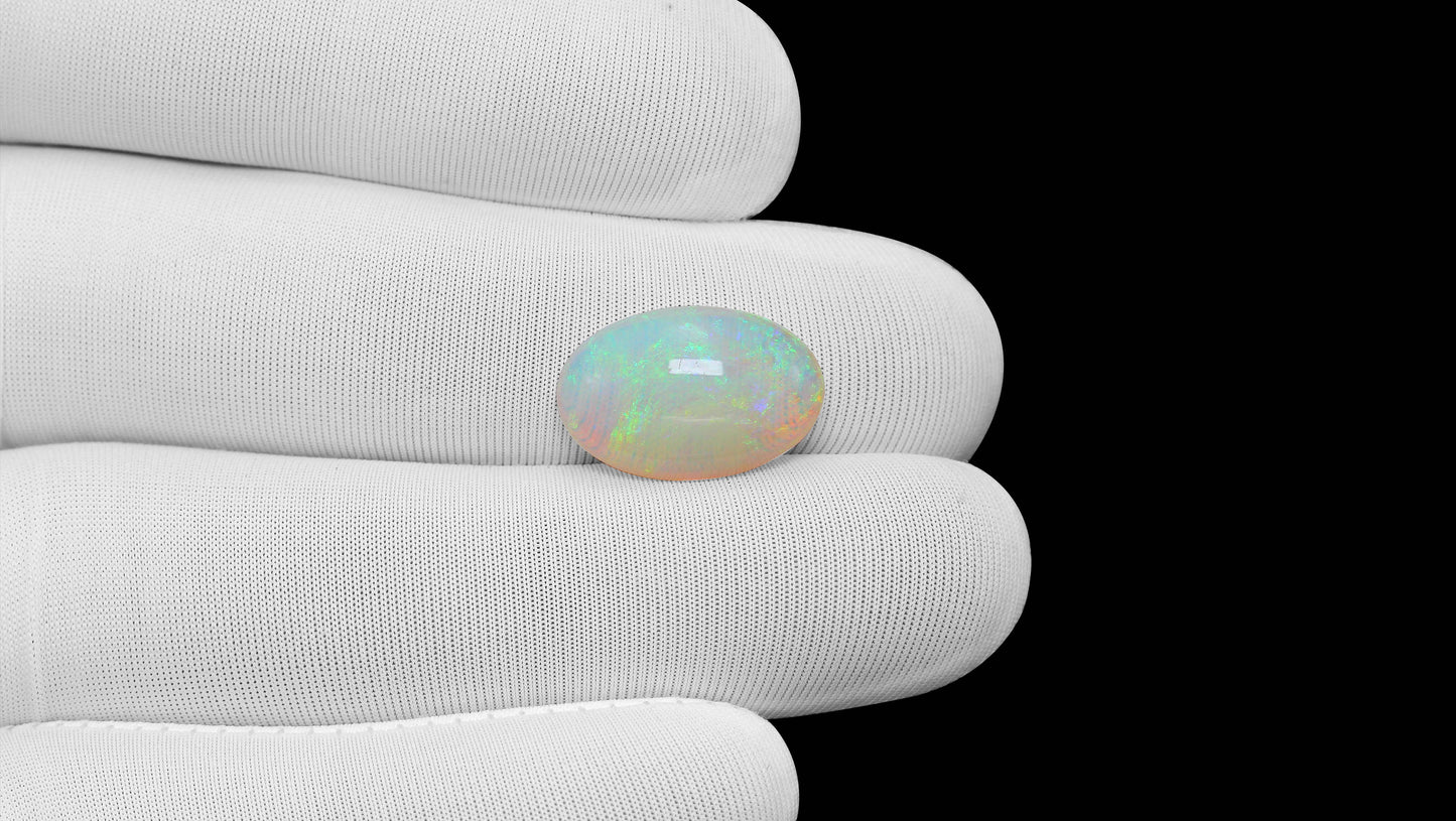 Natural Australian White Fire Opal 6.07 Carats