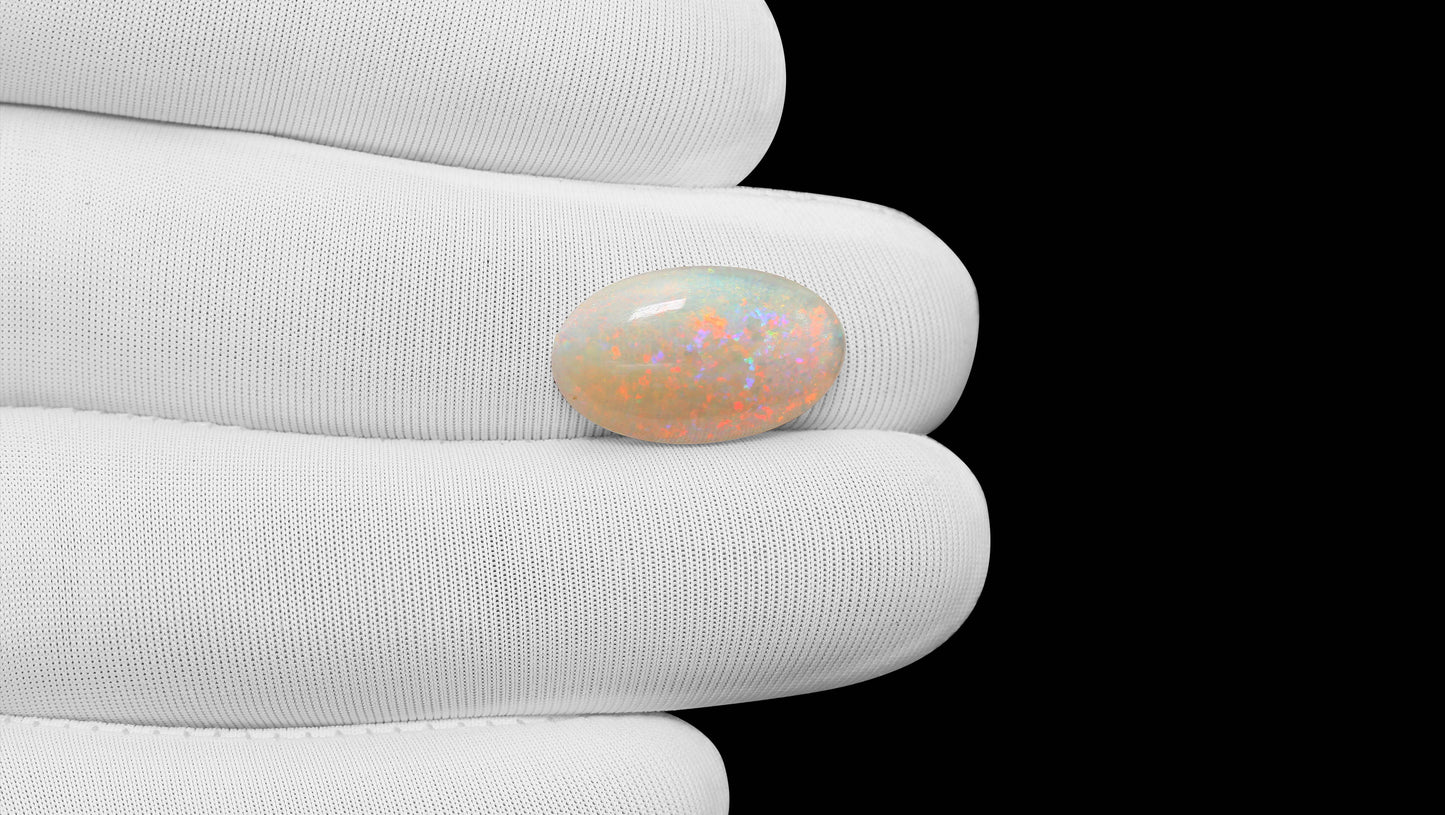 Natural Australian White Fire Opal 5.79 Carats