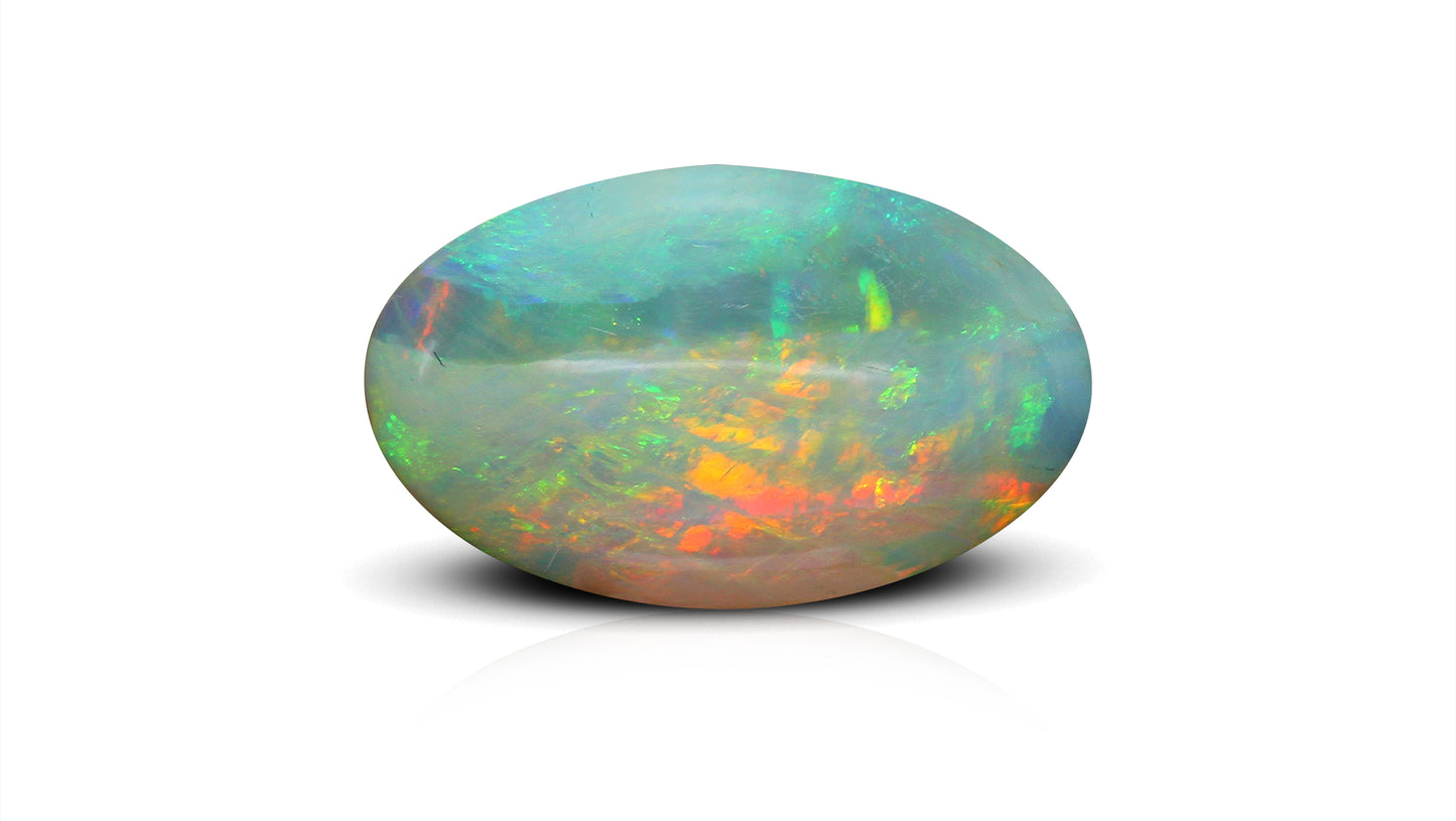 Natural Australian White Fire Opal 7.16 Carats