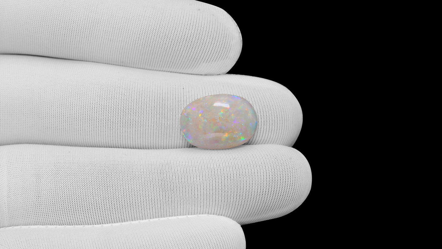 Natural Australian White Fire Opal 6.02 Carats