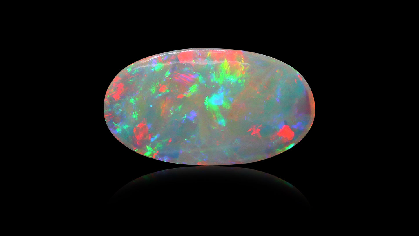 Natural Australian White Fire Opal 4.80 Carats
