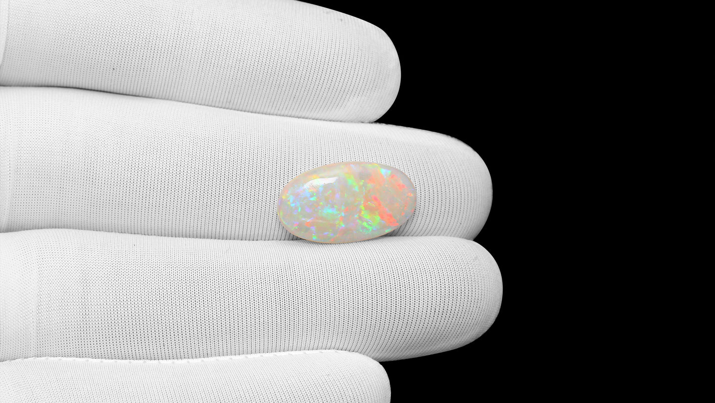 Natural Australian White Fire Opal 4.80 Carats
