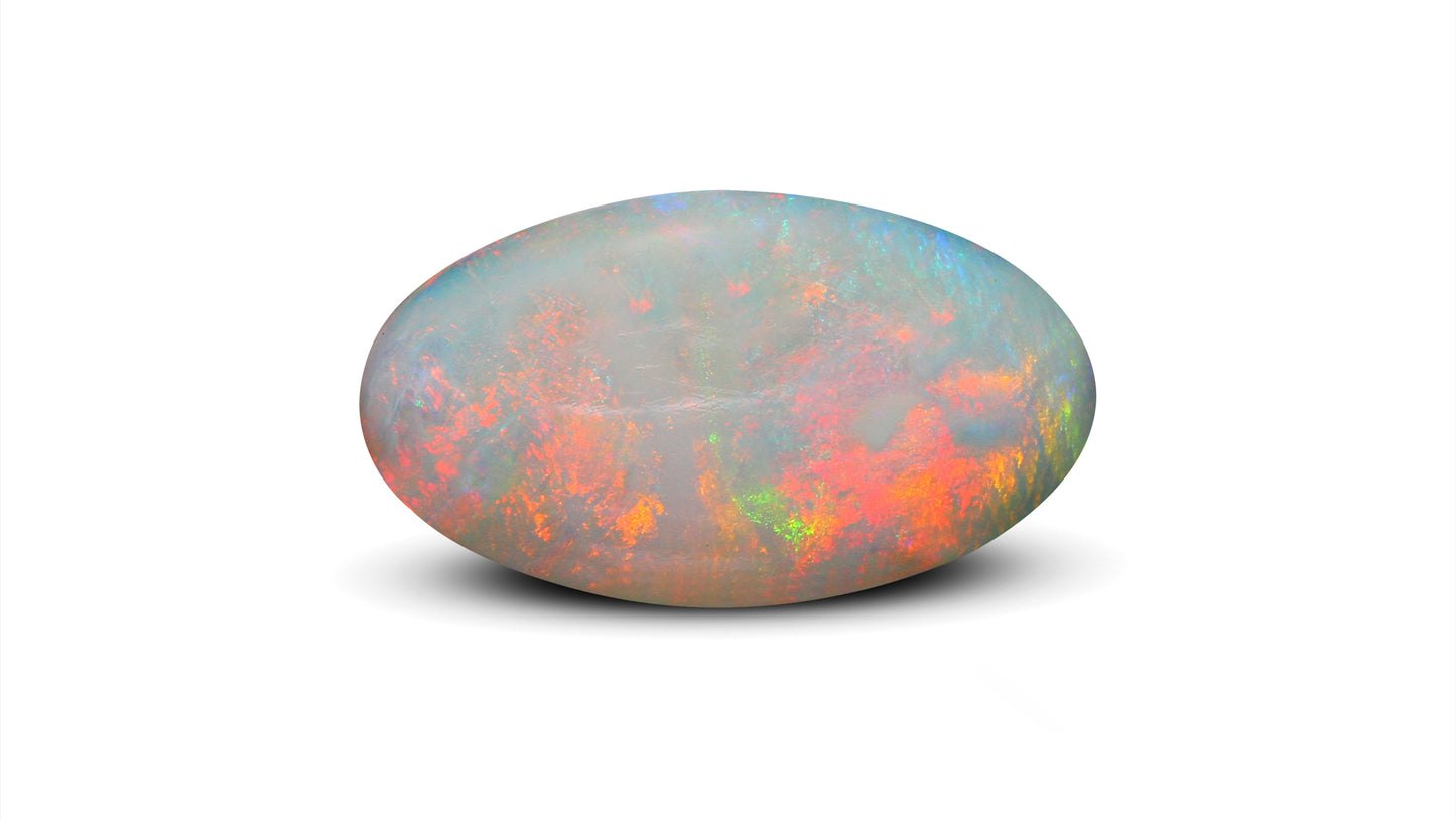 Natural Australian White Fire Opal 6.24 Carats
