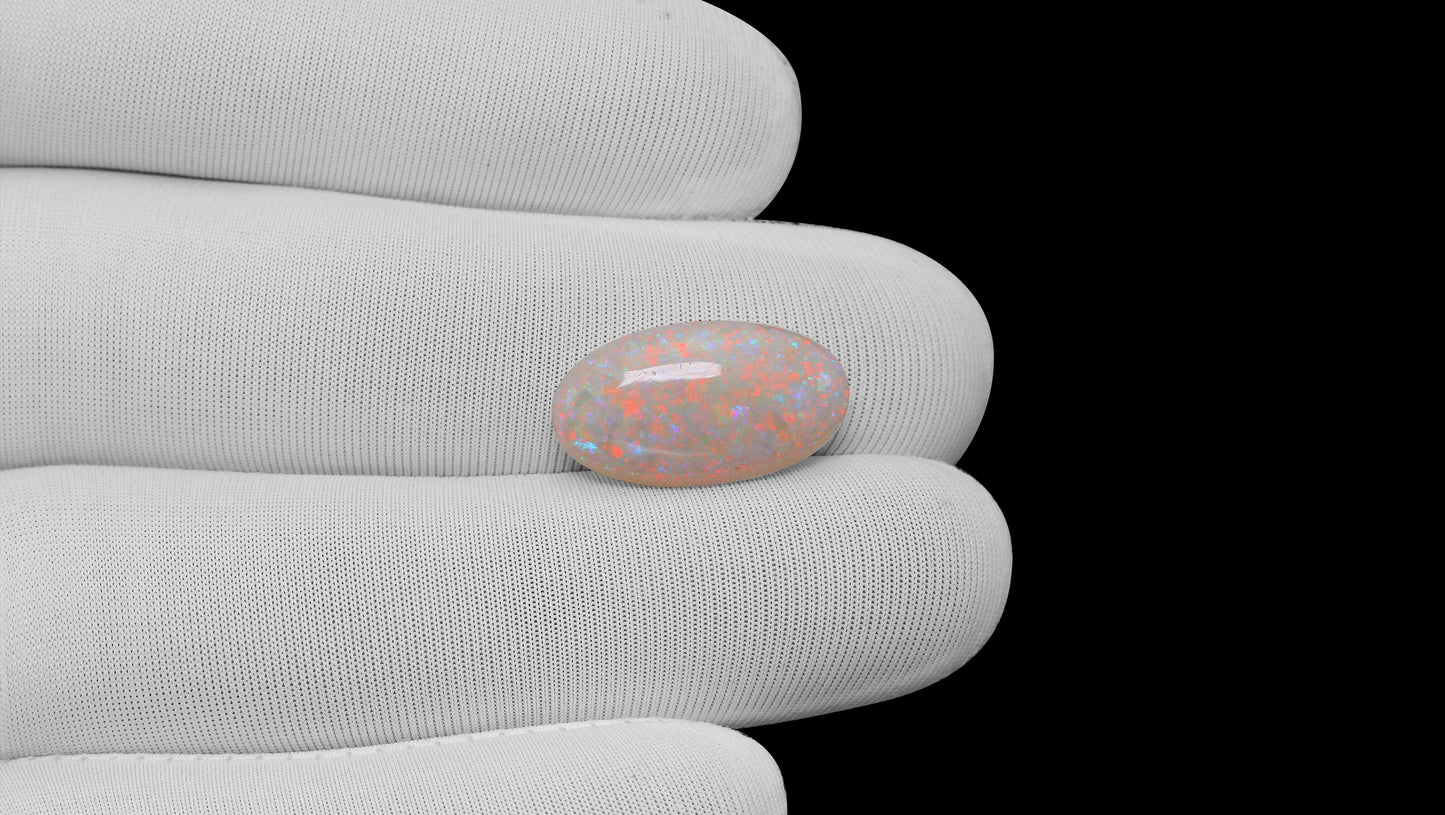 Natural Australian White Fire Opal 6.25 Carats
