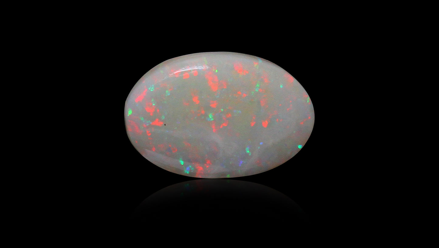 Natural Australian White Fire Opal 6.37 Carats