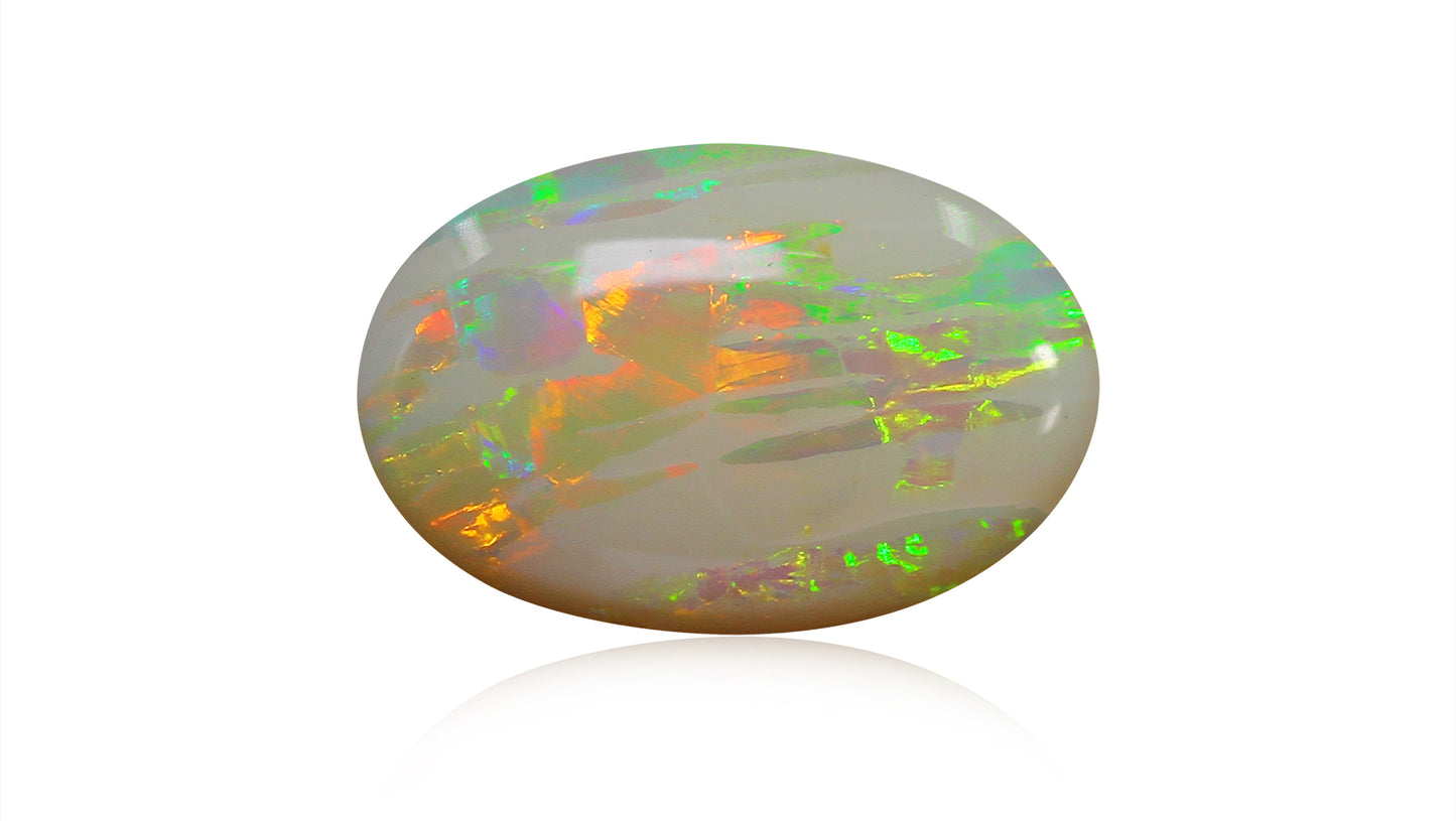 Natural Australian White Fire Opal 3.95 Carats