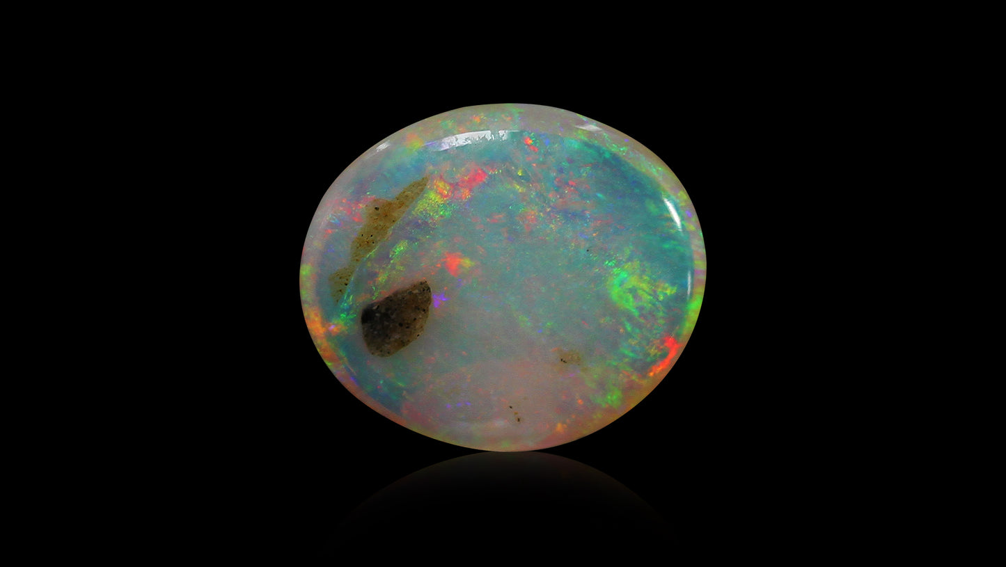 Natural Australian White Fire Opal 4.01 Carats