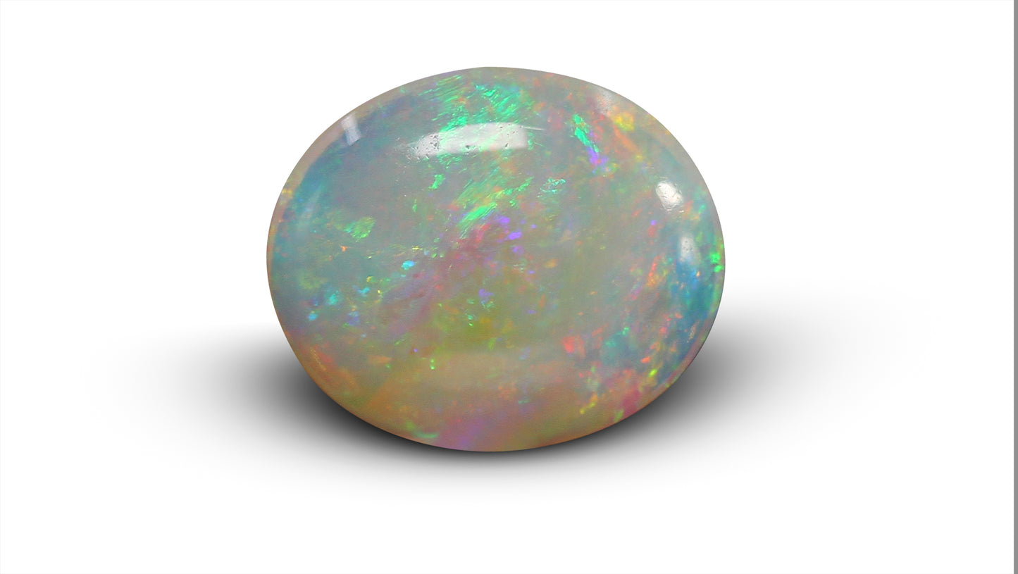 Natural Australian White Fire Opal 4.01 Carats