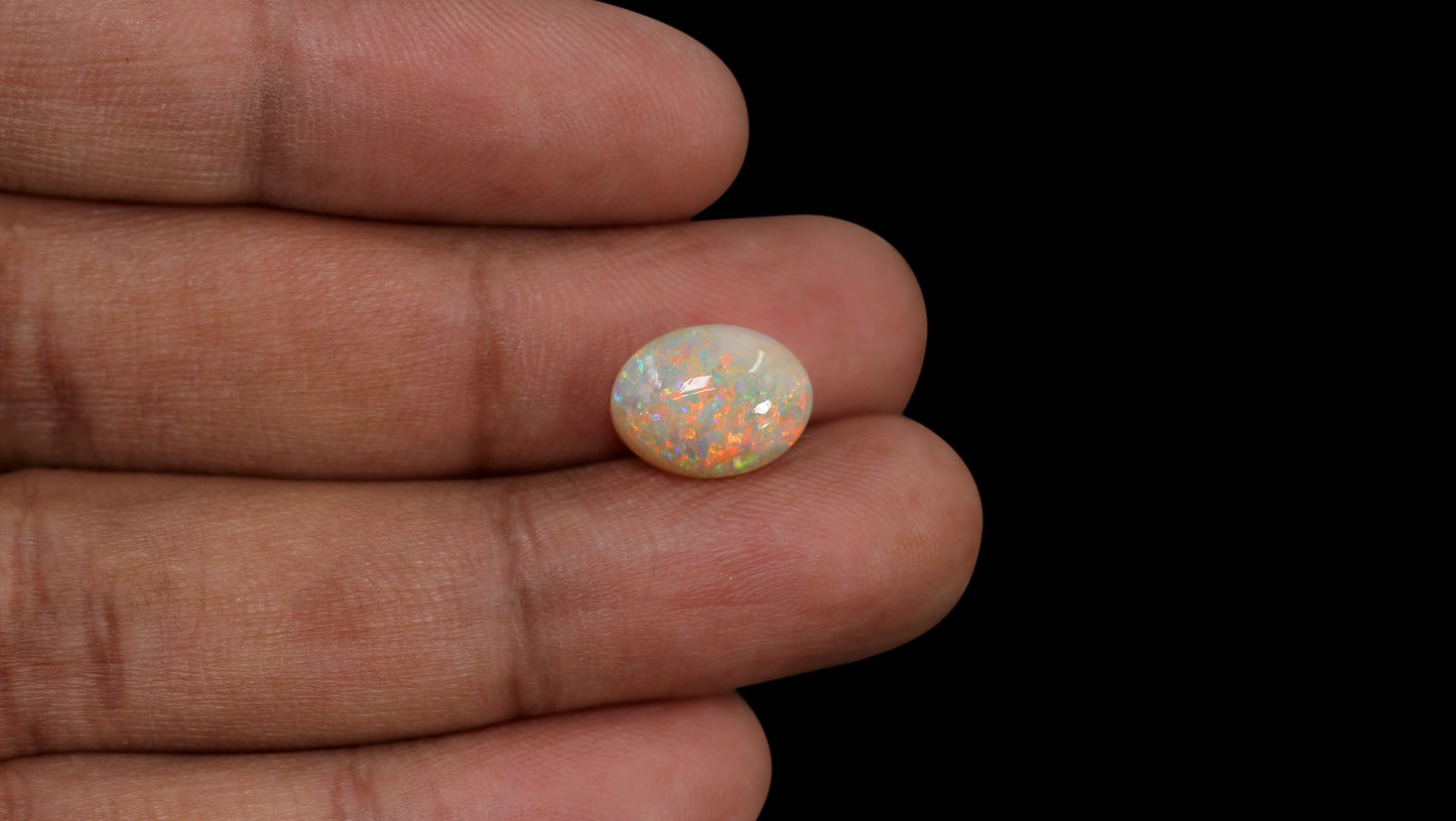 Natural Australian White Fire Opal 4.46 Carats
