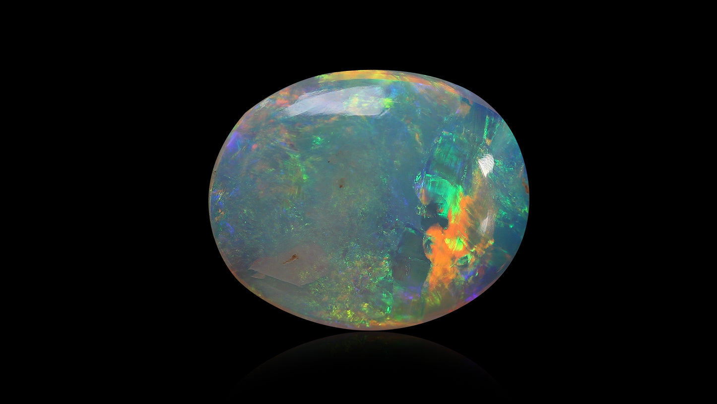 Natural Australian White Fire Opal 5.72 Carats