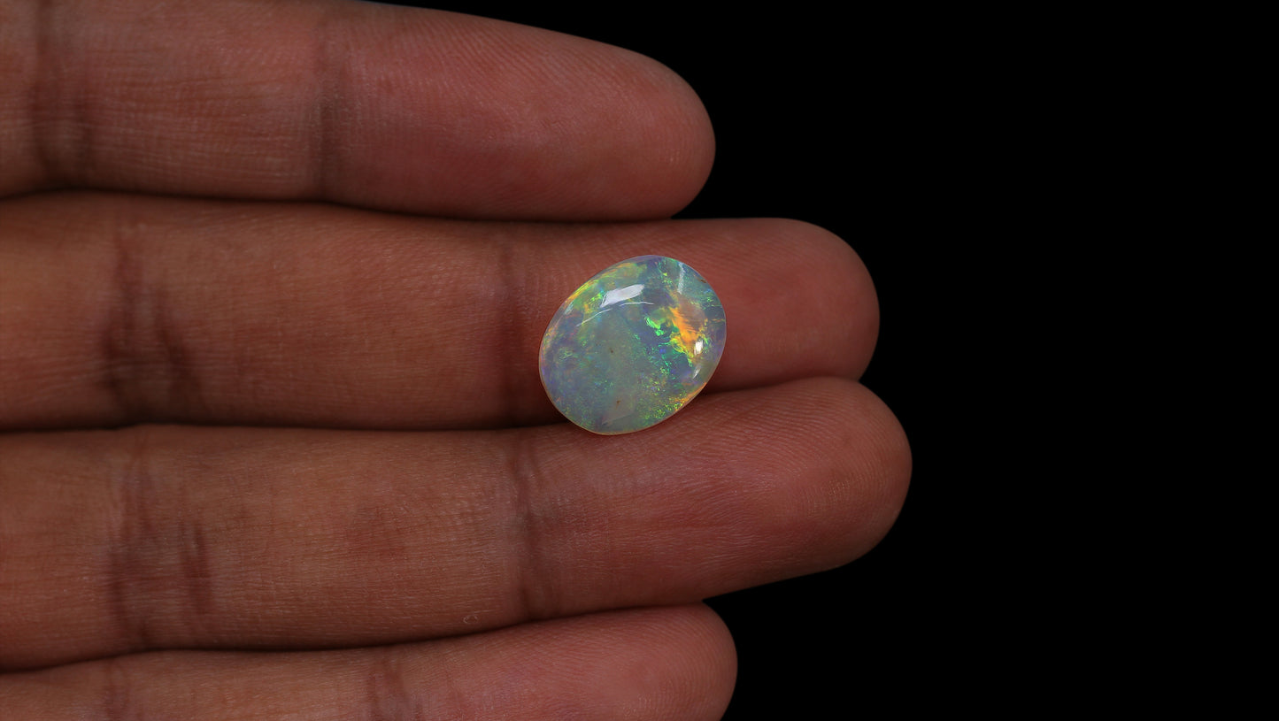 Natural Australian White Fire Opal 5.72 Carats