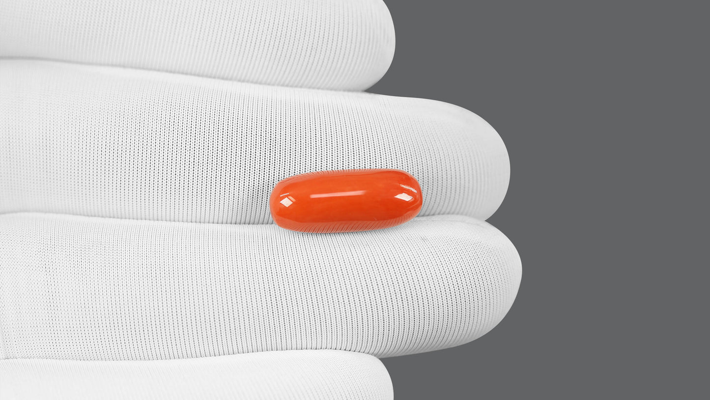 Natural Italian Red Coral (Moonga) 9.64 Carats
