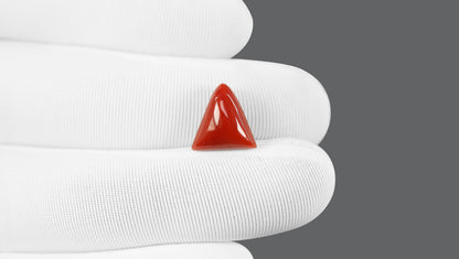 Natural Italian Red Coral (Moonga) 5.56 Carats