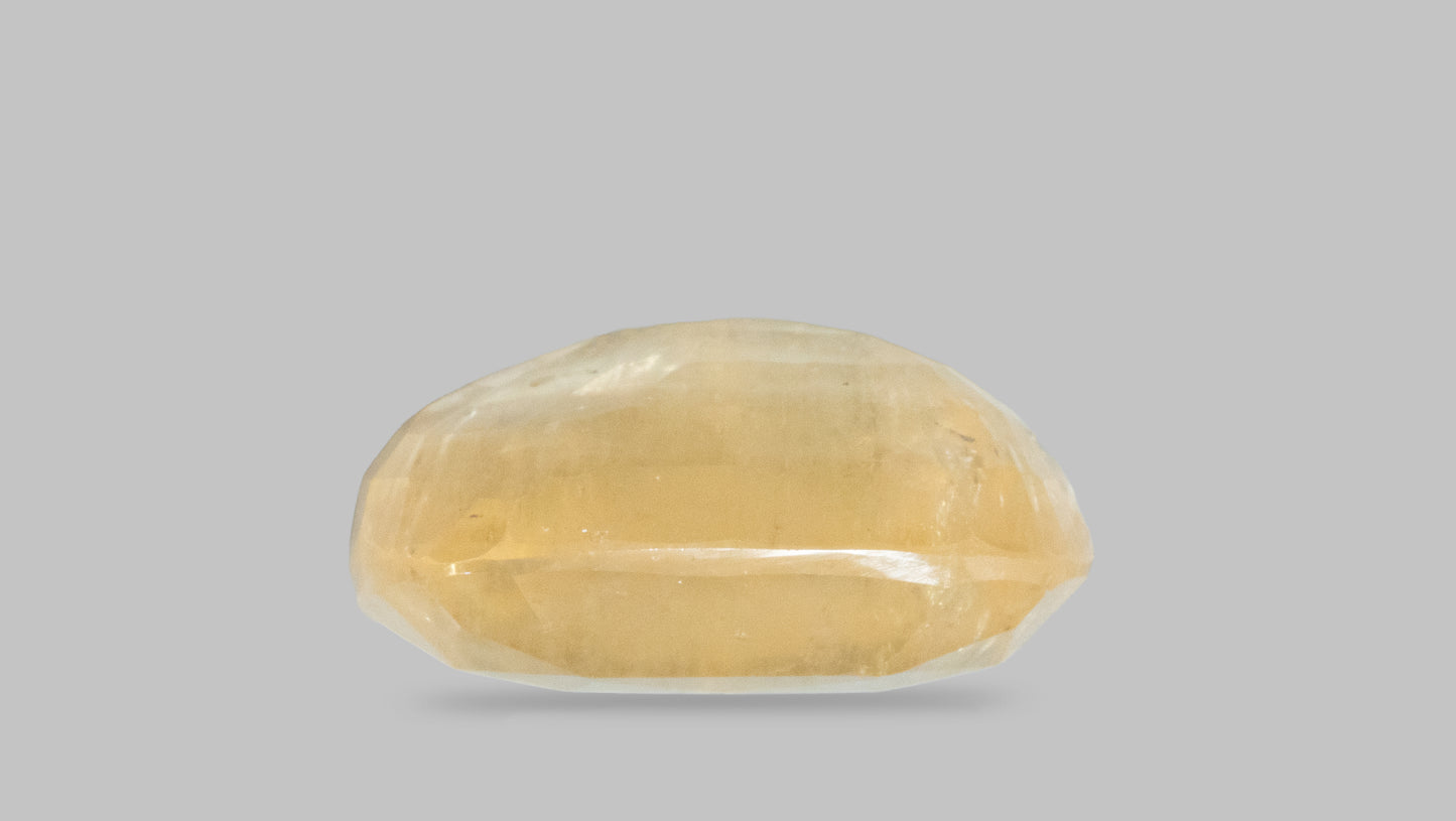 NATURAL YELLOW SAPPHIRE (PUKHRAJ) 10.21 CARATS