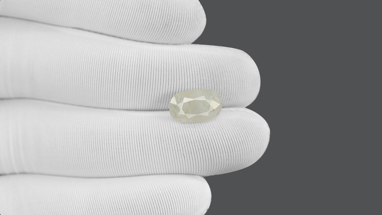 Natural White Sapphire 6.57 Carats