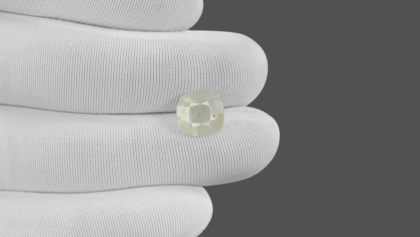 Natural White Sapphire 5.49 Carats