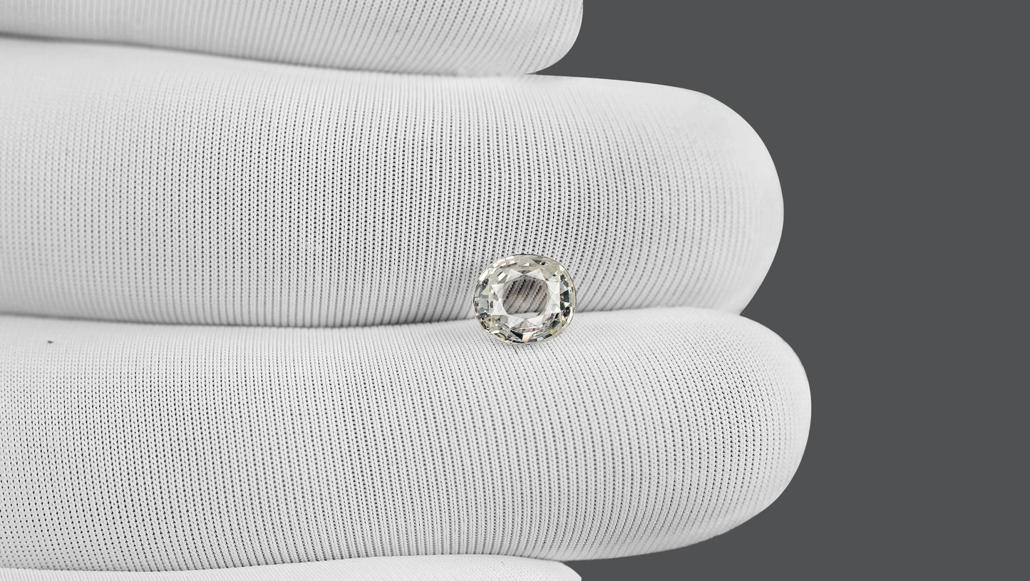 Natural White Sapphire 1.84 Carats