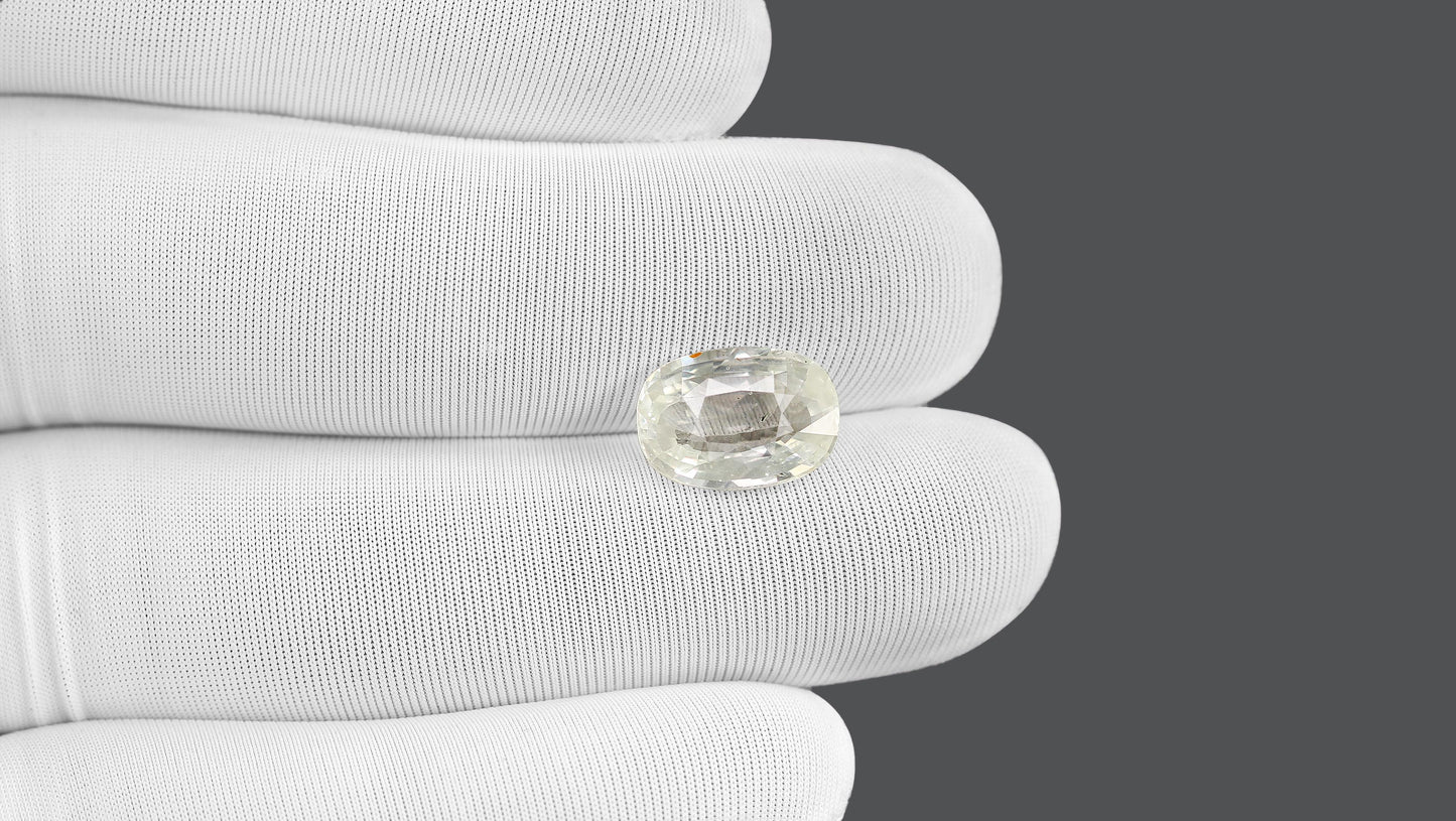 Natural White Sapphire 5.21 Carats
