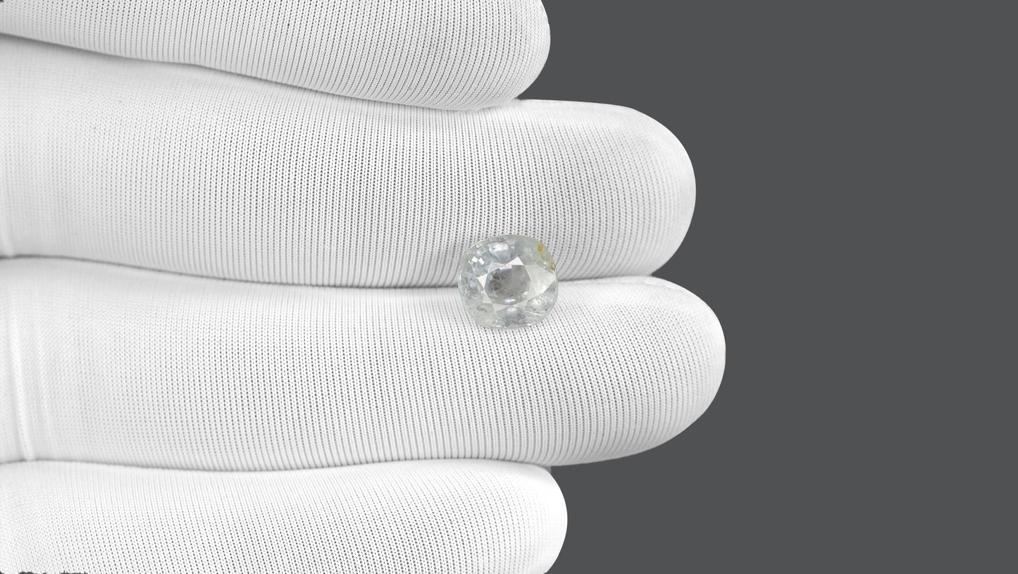 Natural White Sapphire 4.35 Carats