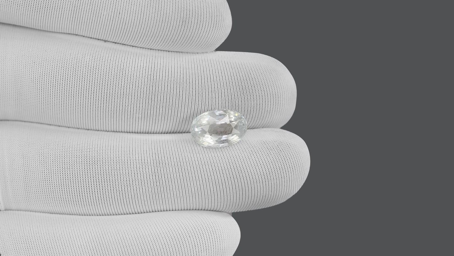 Natural White Sapphire 5.20 Carats