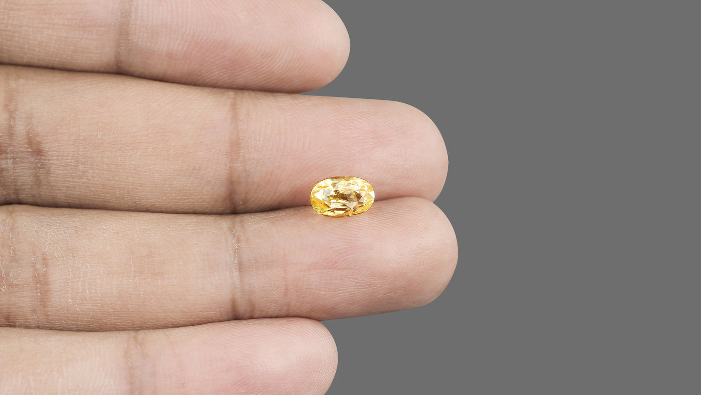 Natural Yellow Sapphire (Pukhraj) 3.03 Carats