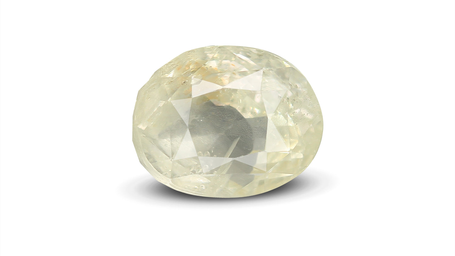 Natural Yellow Sapphire (Pukhraj) 6.91 Carats