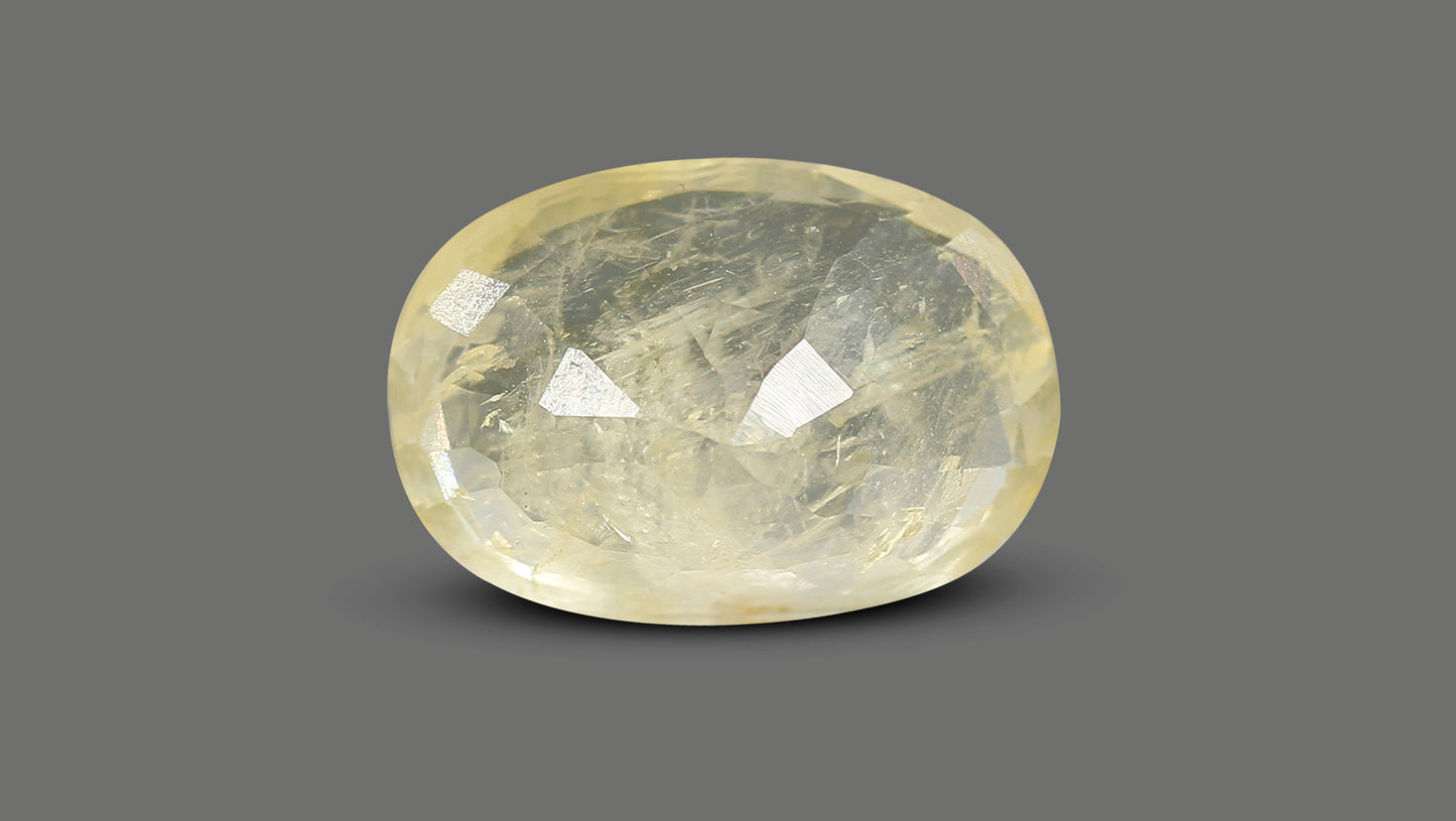 Natural Yellow Sapphire (Pukhraj) 7.58 Carats