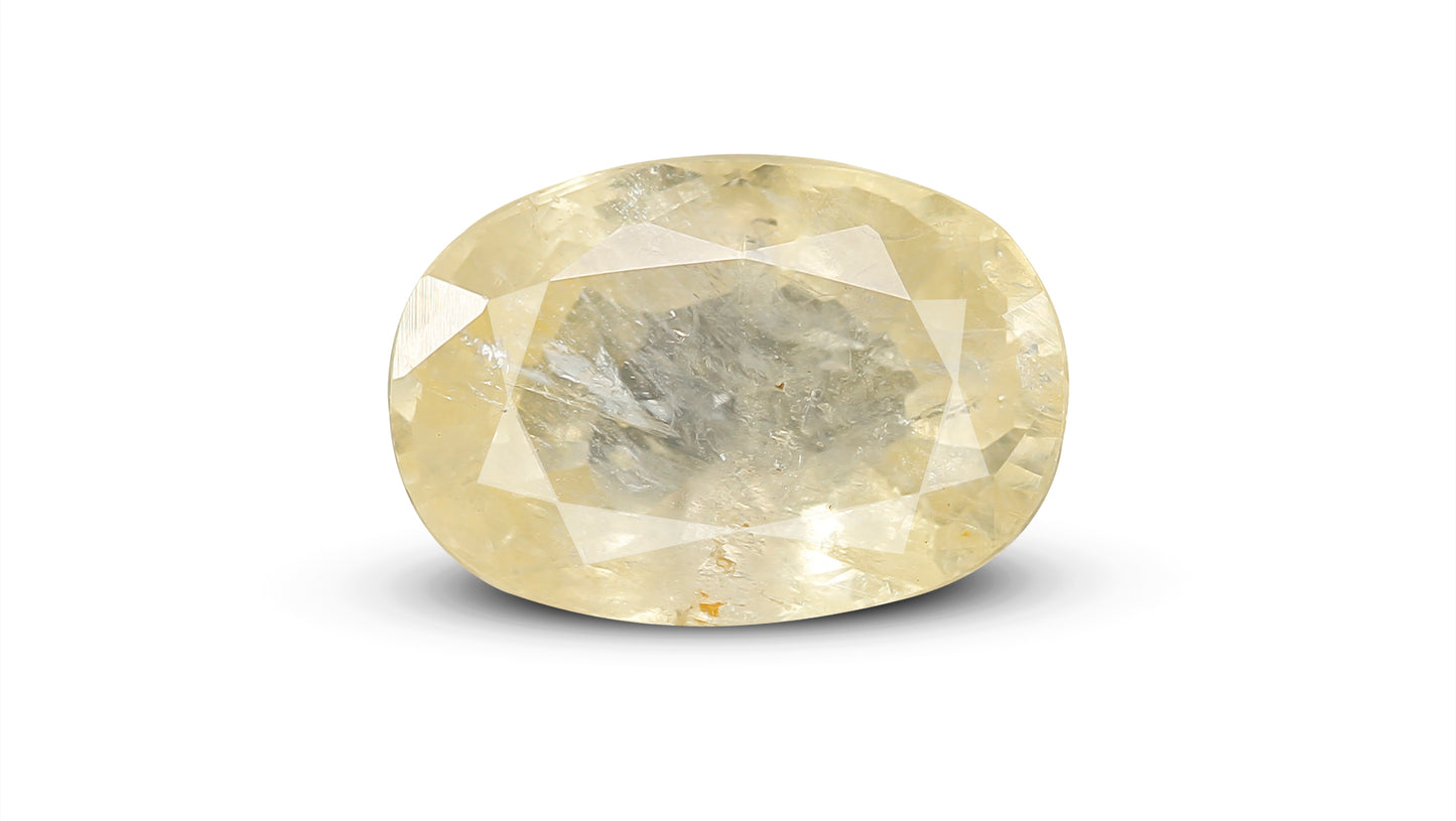 Natural Yellow Sapphire (Pukhraj) 7.58 Carats