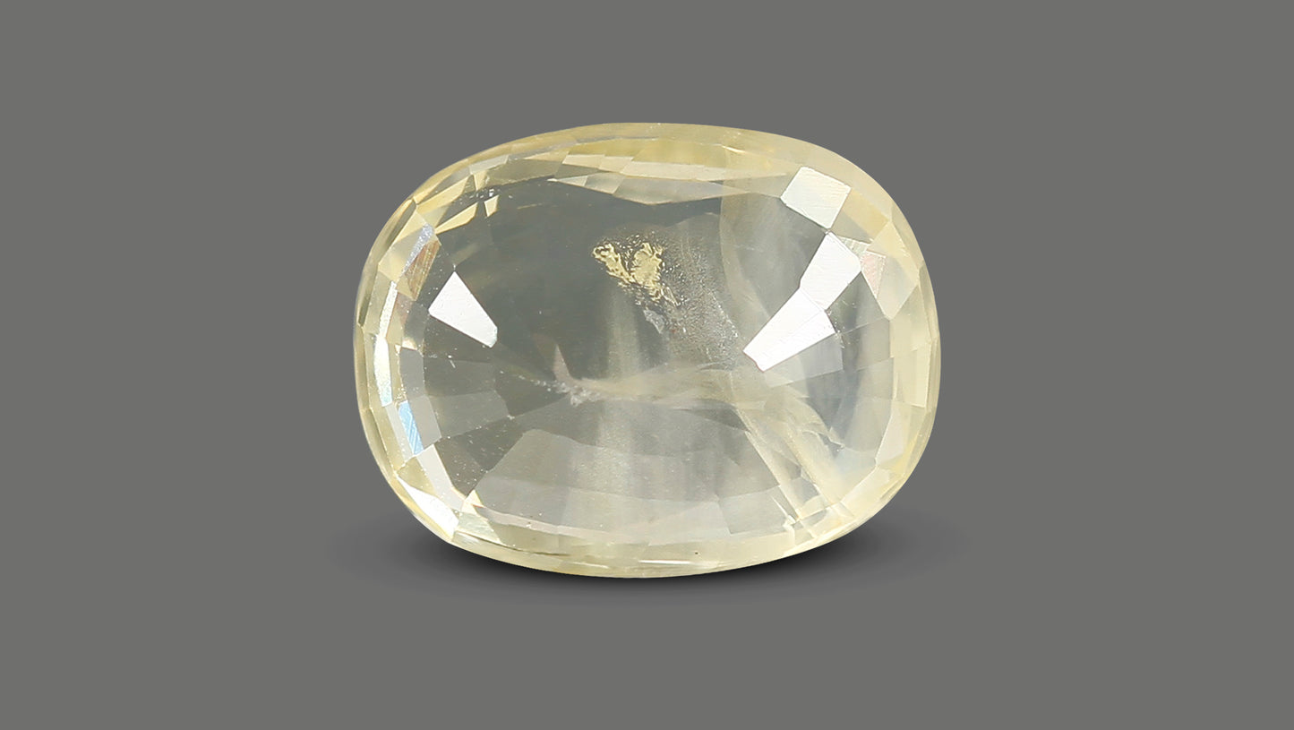 Natural Yellow Sapphire (Pukhraj) 6.22 Carats