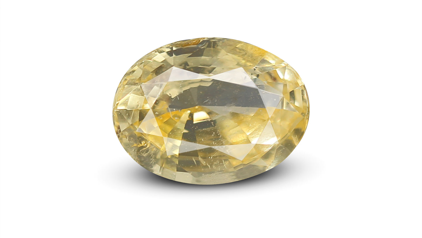 Natural Yellow Sapphire (Pukhraj) 3.70 Carats
