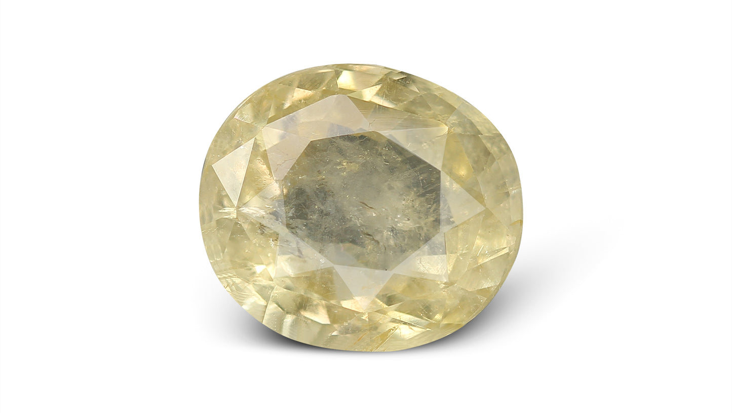 Natural Yellow Sapphire (Pukhraj) 11.07 Carats