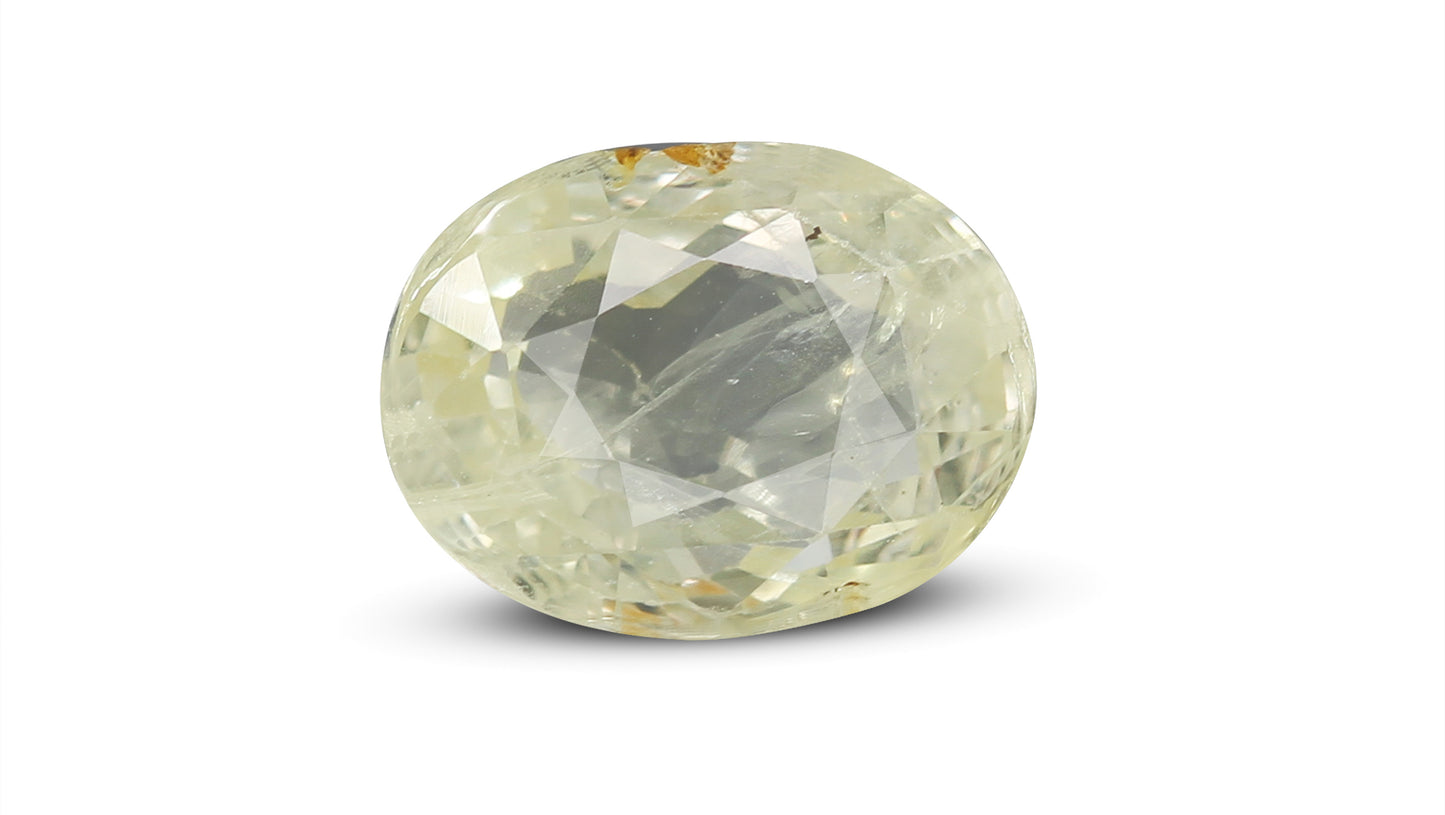 Natural Yellow Sapphire (Pukhraj) 6.92 Carats