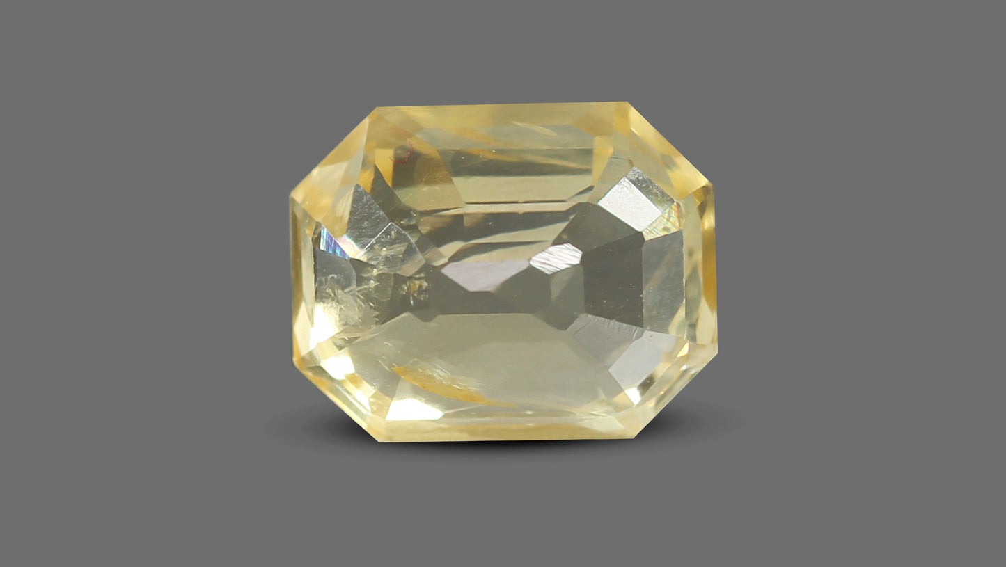 Natural Yellow Sapphire (Pukhraj) 6.57 Carats