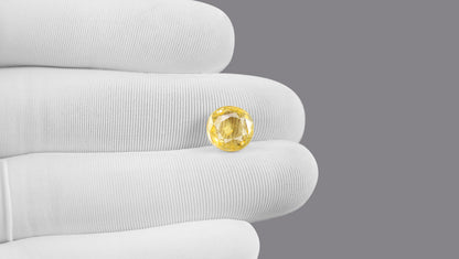 Natural Yellow Sapphire (Pukhraj) 6.11 Carats
