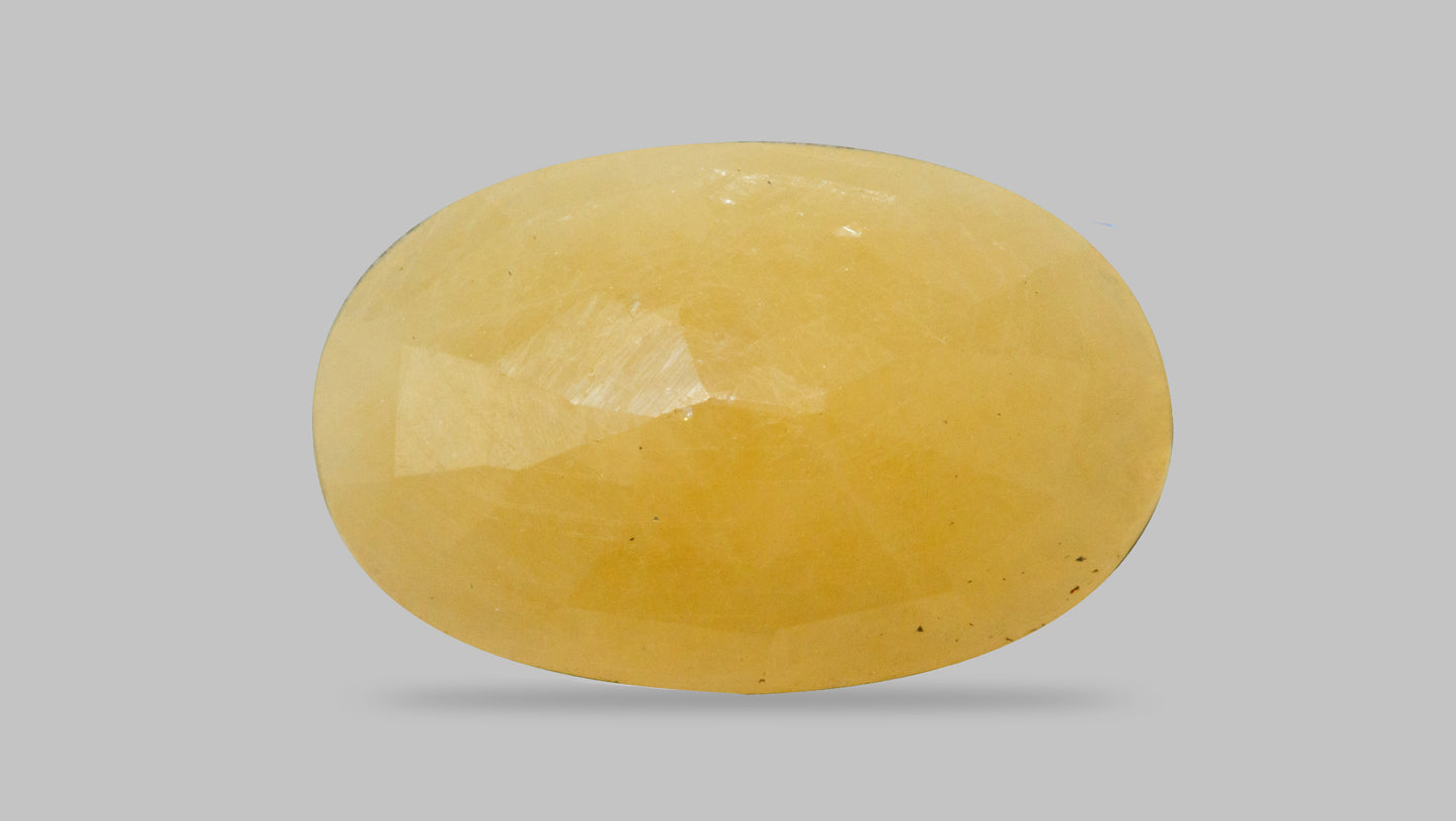 NATURAL YELLOW SAPPHIRE (PUKHRAJ) 7.26 CARATS