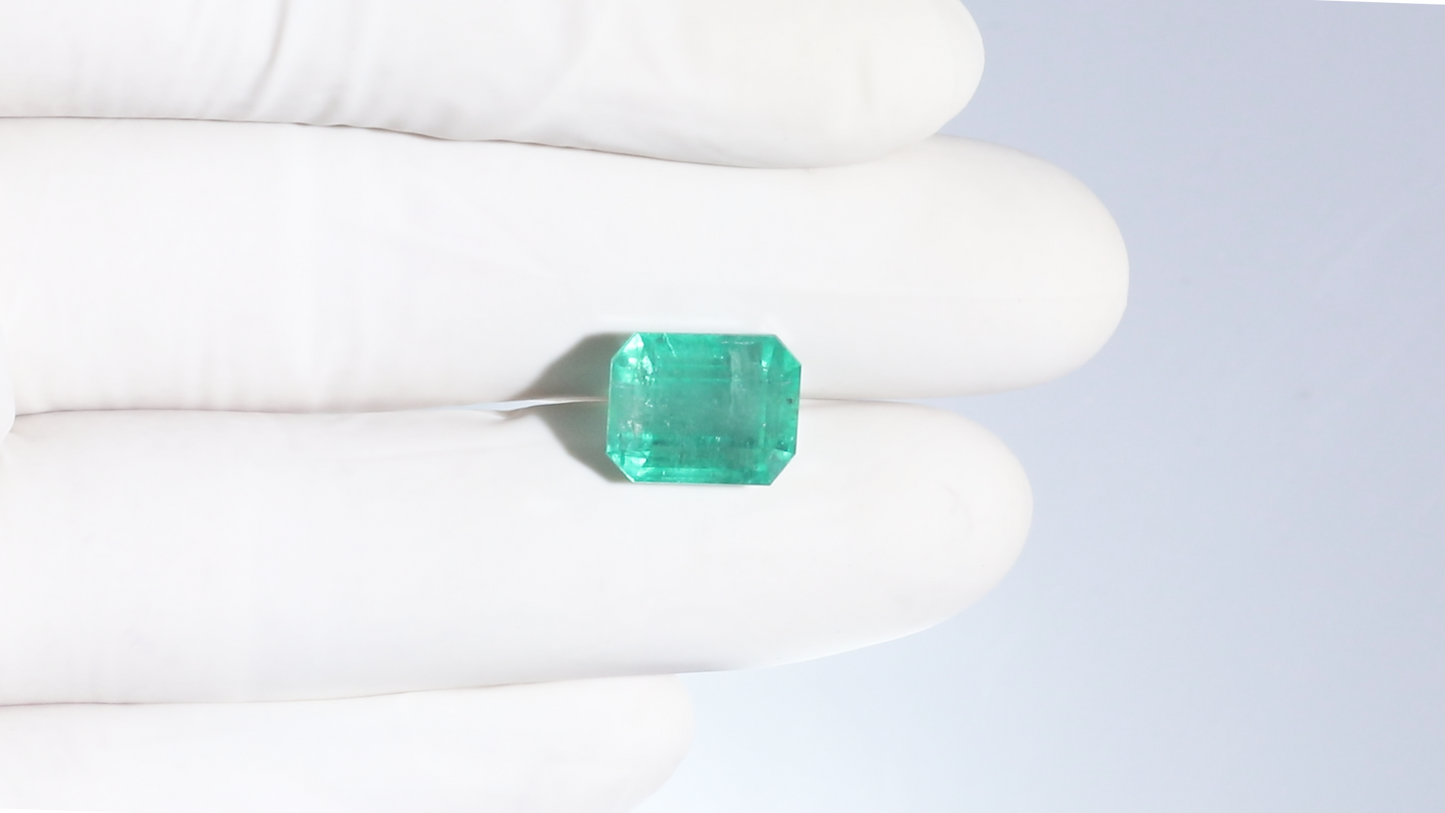 Minor Oil Natural Afganistan Emerald (Panna) 9.64 Carats