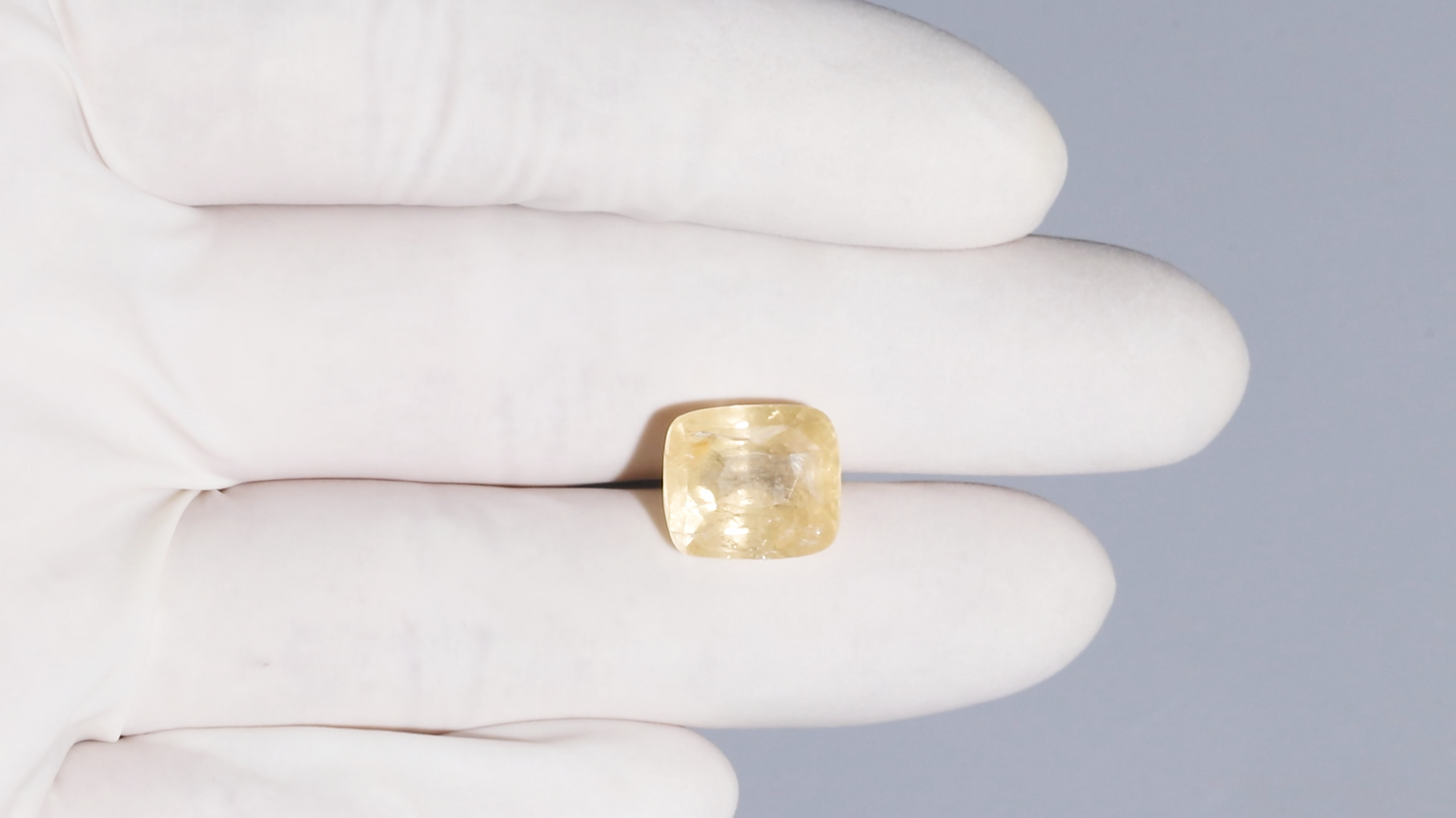 Natural Yellow Sapphire (Pukhraj) 12.00 Carats
