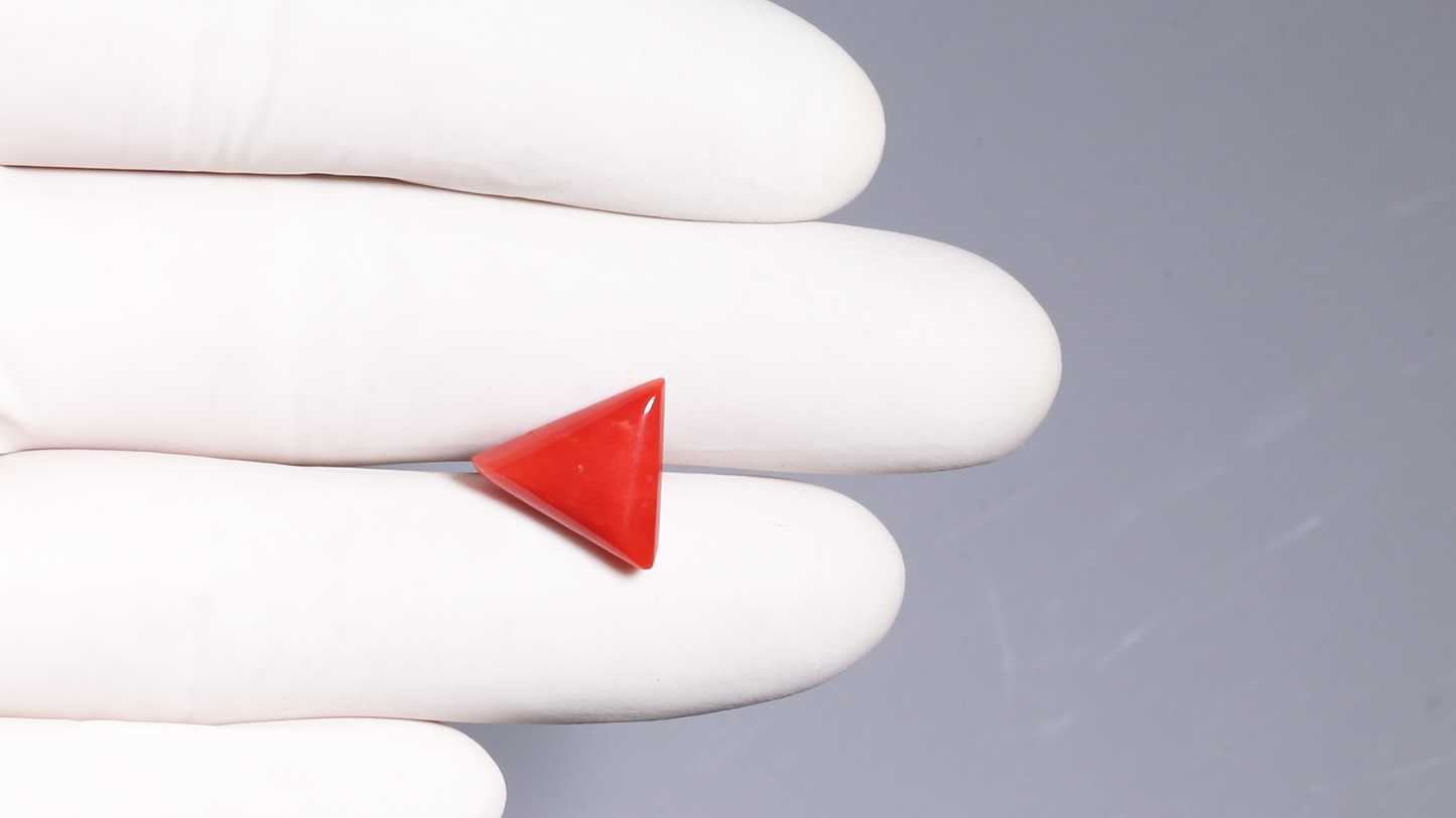 NATURAL RED CORAL (MOONGA) 6.20 CARATS