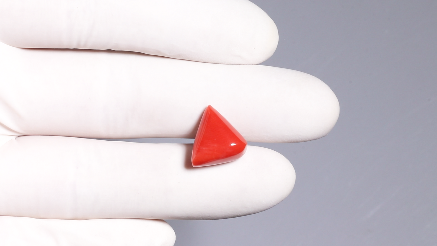 NATURAL RED CORAL (MOONGA) 9.92 CARATS