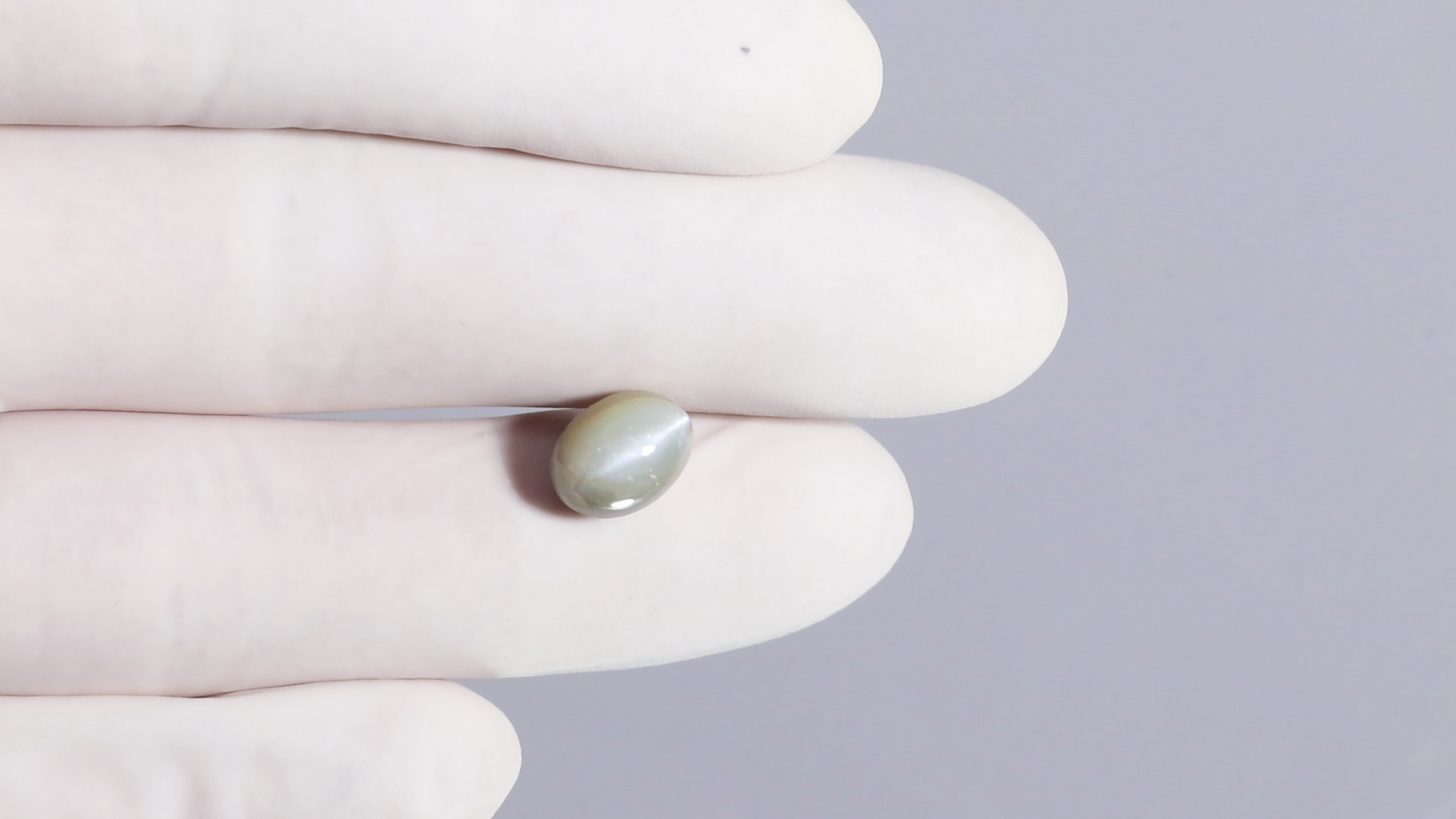 Natural Cat'S Eye (Lehsuniya) 6.93 Carats