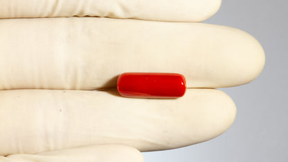 Natural Italian Red Coral (Moonga) 8.46 Carats