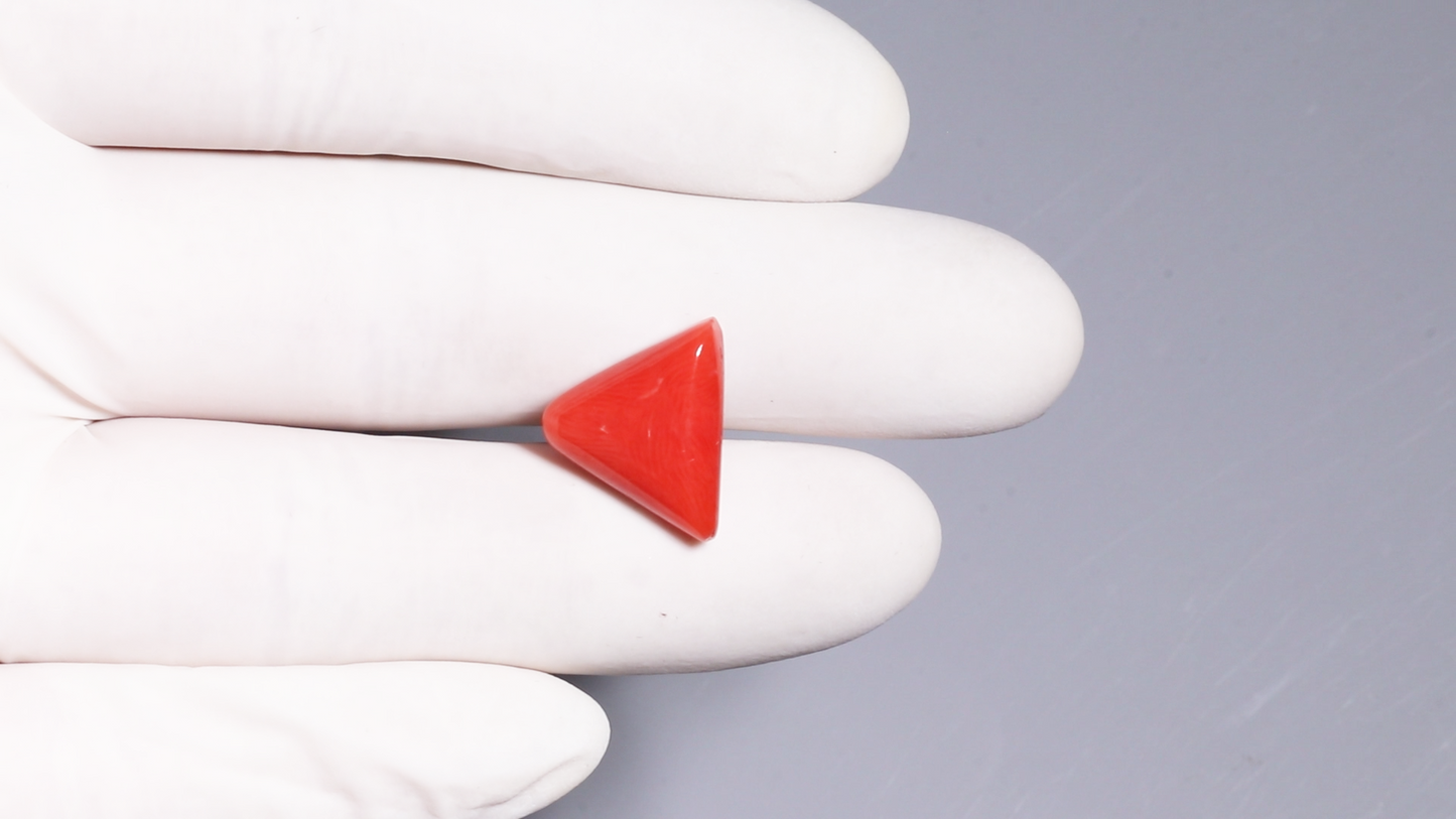 Natural Italian Red Coral (Moonga) 9.57 Carats